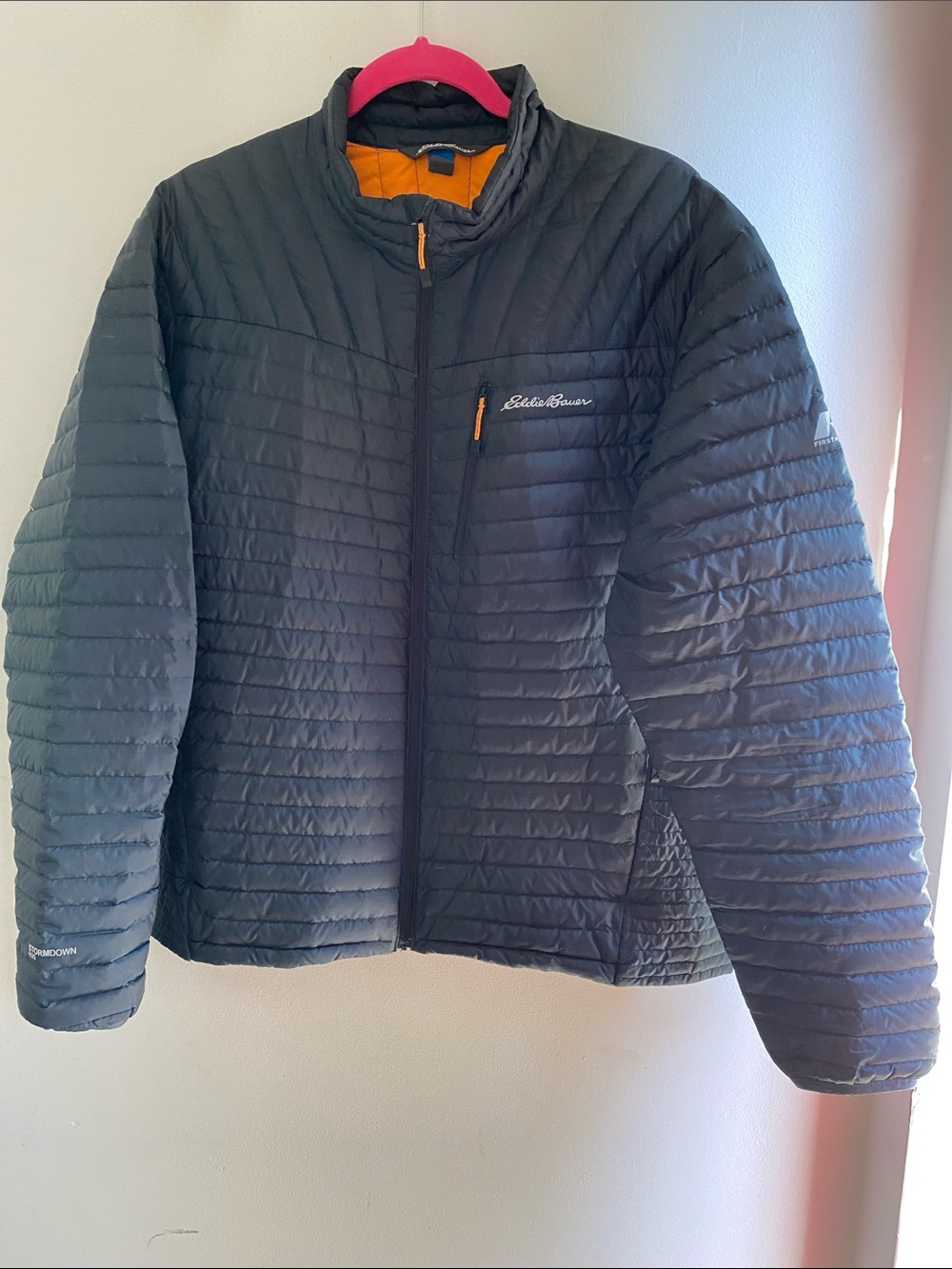 Eddie Bauer First Ascent StormDown 800 Puffer Jacket Men’s Gray L Goose Down